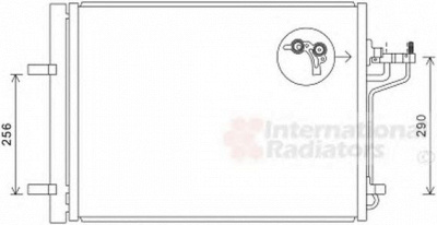 VAN WEZEL 18005488 -  Конденсатор, кондиционер